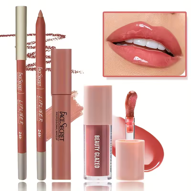 3pcs Matte Lip Makeup Set