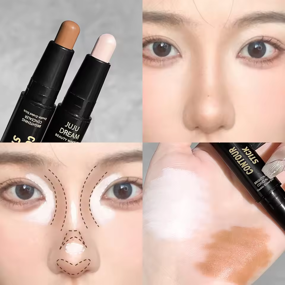 Dual-ended Highlighter Concealer Wand