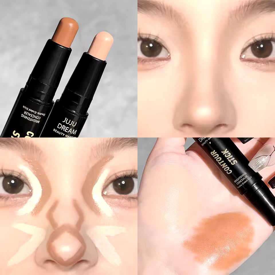 Dual-ended Highlighter Concealer Wand